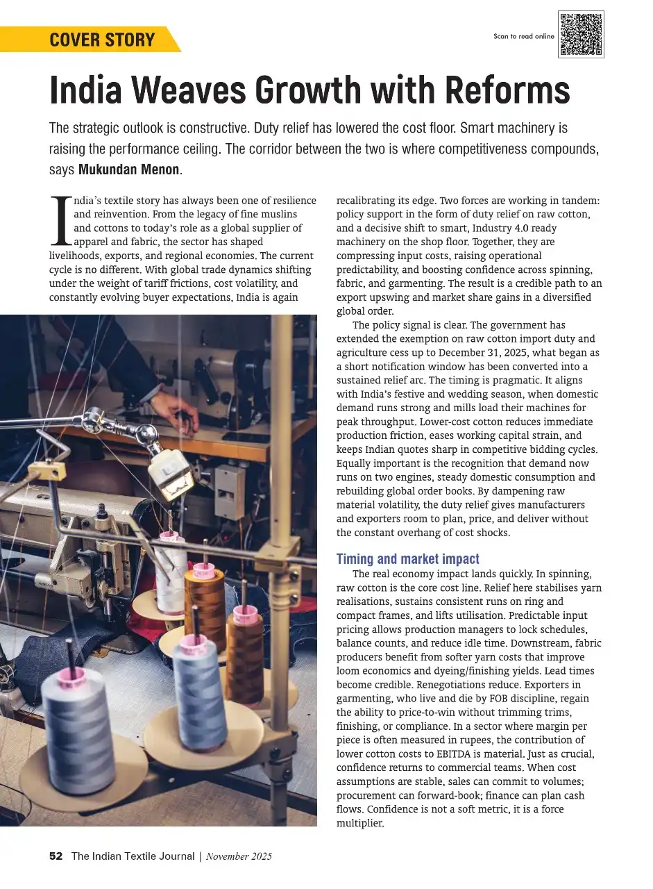 India Weaves Growth with Reforms